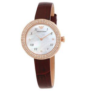 FX03241B NWT Emporio Armani Fashion Ladies Quartz Steel Authentic Watch